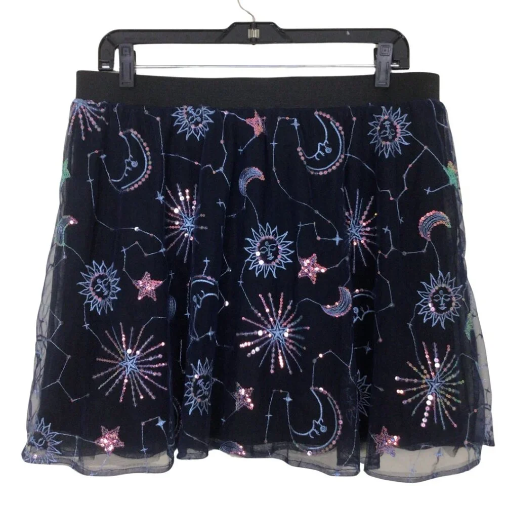 NWT Sugar & Jade Skirt Girl’s XXL Milky Way Blue The Children’s Place
